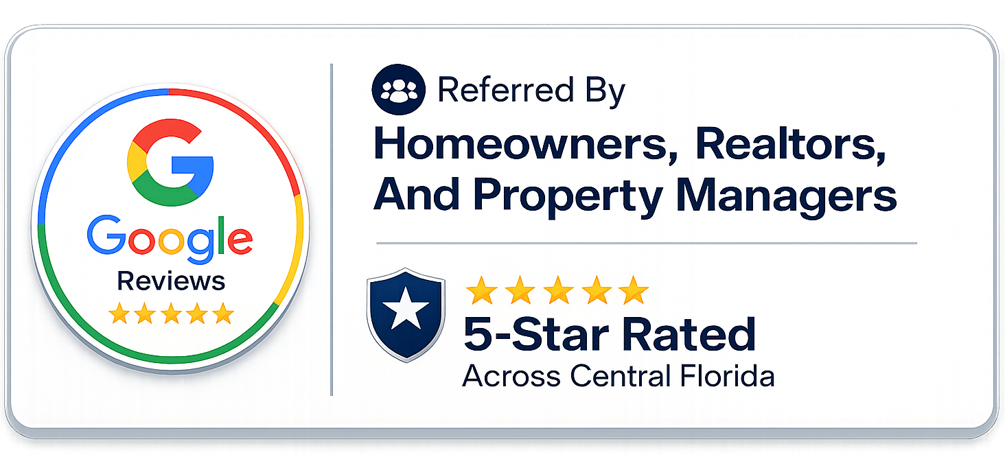 Paint Pros of Florida painting services referred by homeowners, realtors, and property managers with 5-star Google reviews