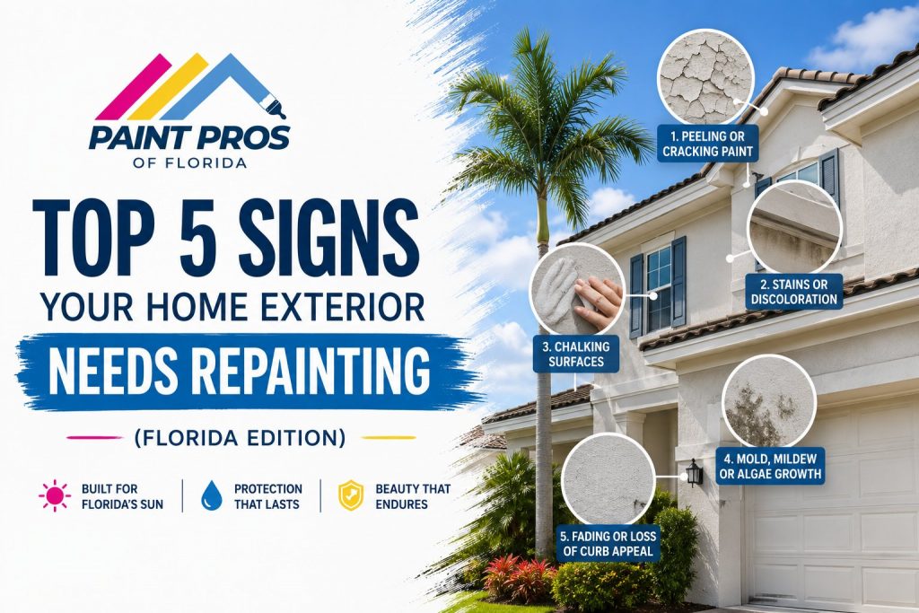 Top 5 Signs Your Home Exterior Needs Repainting — Florida Edition
