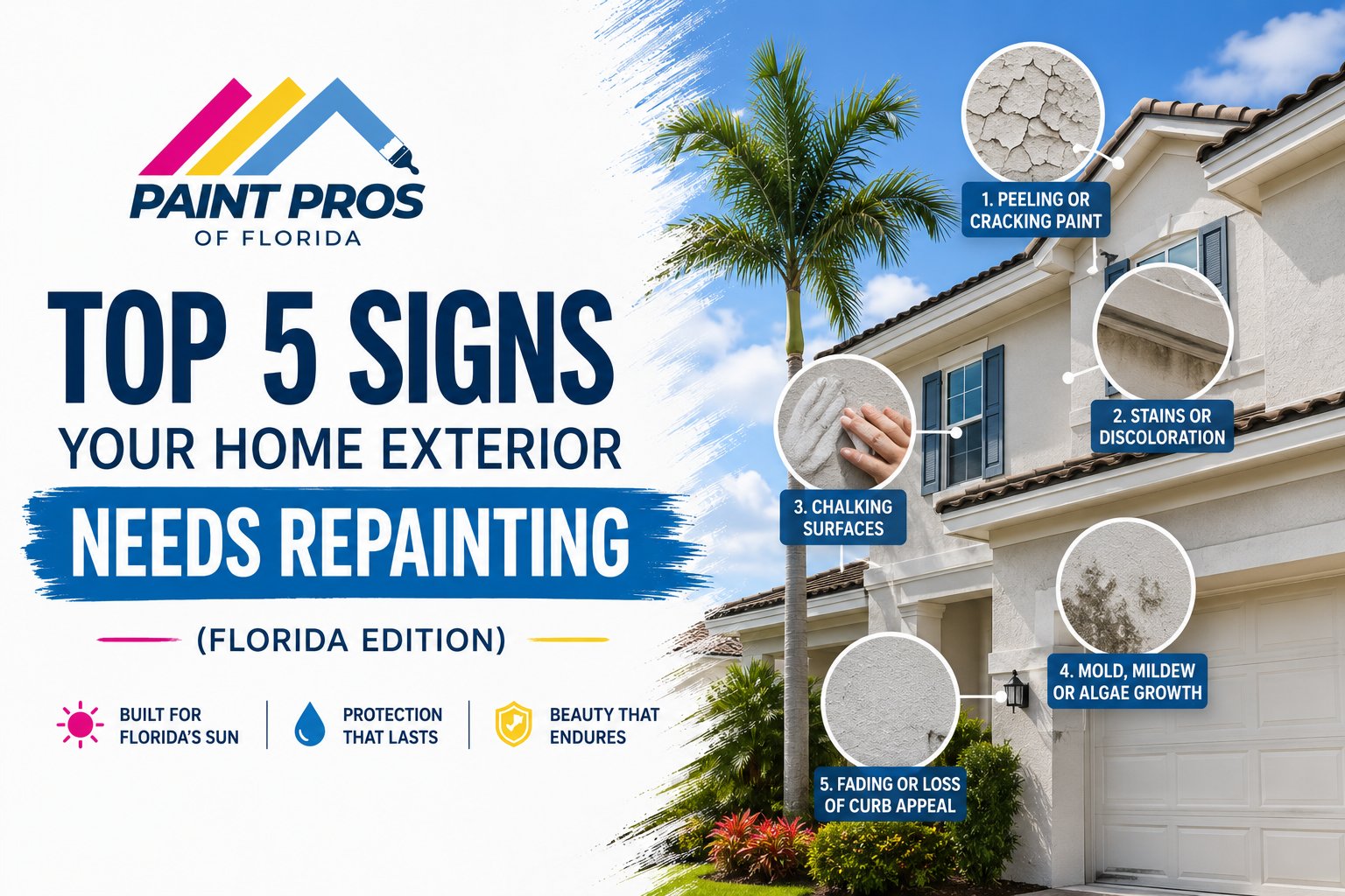 Top 5 Signs Your Home Exterior Needs Repainting — Florida Edition 14